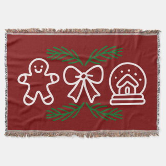 Couverture Cookies de Noël et boule à neige - Motif festif