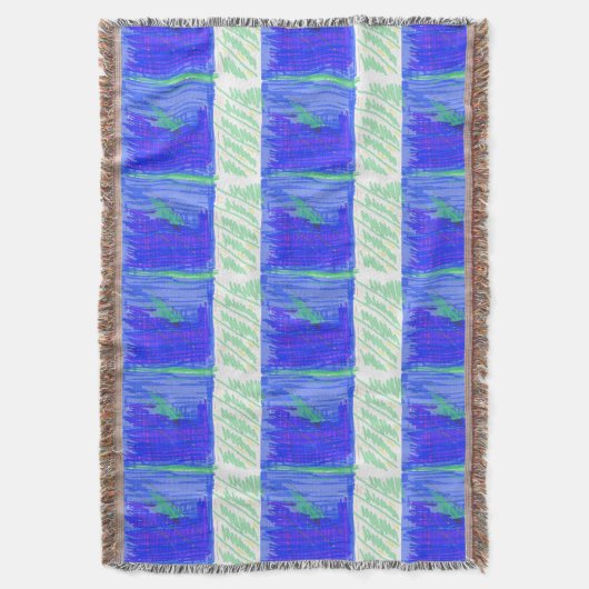 Couverture Cool Blue Nautical Abstract (devant Vertical)