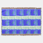 Couverture Cool Blue Nautical Abstract (Devant)