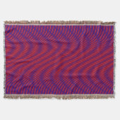 Couverture Cool et moderne Abstrait Moiré Effet violet et rou (Devant)