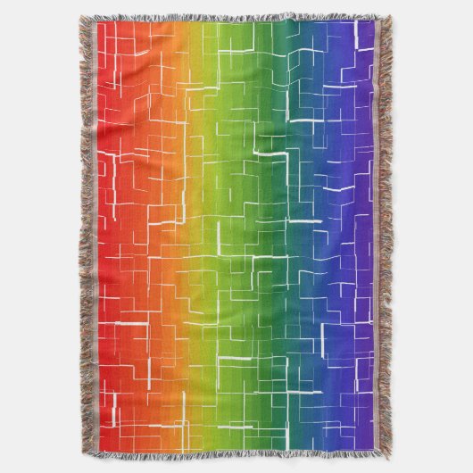 Couverture Cool Motif arc-en-ciel (devant Vertical)