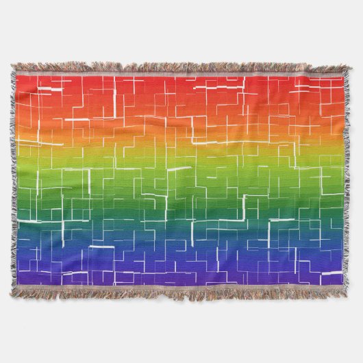 Couverture Cool Motif arc-en-ciel (Devant)