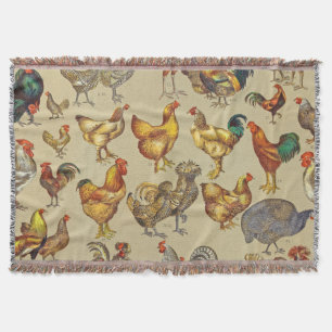 Couverture Coq Poulet de la ferme Volaille animale Pays