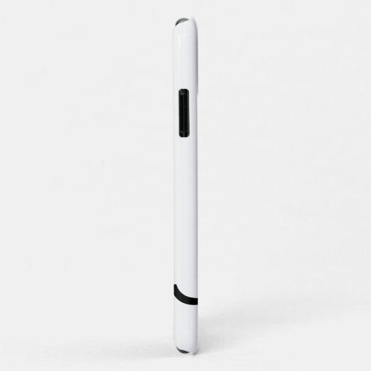 Couverture coque iphone blanche avec design tennis (Dos/Droite)