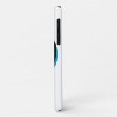 Couverture coque iphone blanche avec design tennis (Dos/Gauche)