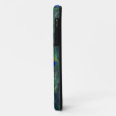 couverture coque iphone paon plumes (Dos/Gauche)