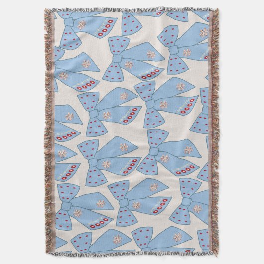 Couverture Coquette Bows Bleus (devant Vertical)
