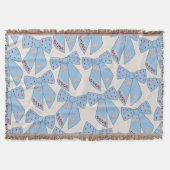 Couverture Coquette Bows Bleus (Devant)