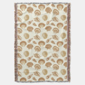 Couverture Coquillages - Brown sur un arrière - plan beige (devant Vertical)