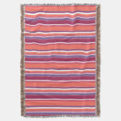 Couverture Corail vivant, bandes rouge et violet (devant Vertical)