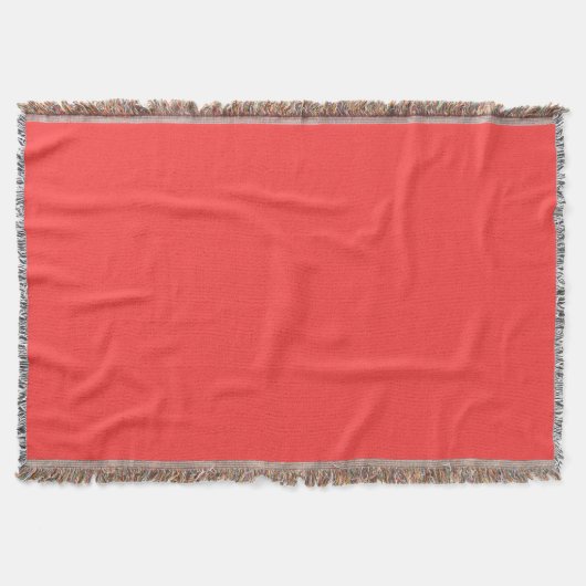 Couverture Coral rouge moderne couleur (Devant)