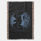 Couverture Corbeau Blanche Oiseau Esprit Animaux Jeter des co (devant Vertical)