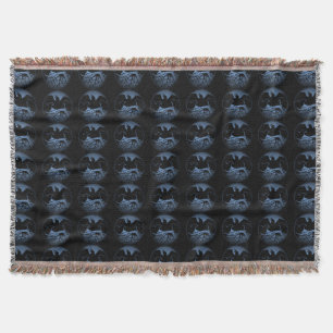Couverture Corbeau Blanche Oiseau Esprit Animaux Jeter des co