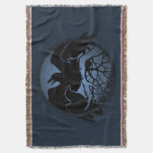 Couverture Corbeau Blanche Oiseau Esprit Animaux Jeter des co (devant Vertical)