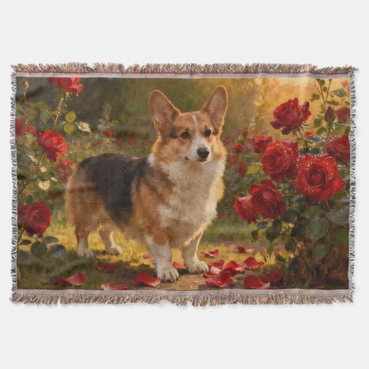 Couverture Corgi dans les Roses V (Devant)