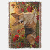 Couverture Corgi dans les Roses VI (devant Vertical)