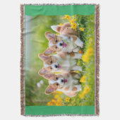 Couverture Corgies jouant dans l'herbe (devant Vertical)