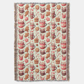 Couverture Cosy Christmas Cocoa and Gingerpain Motif (devant Vertical)
