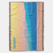 Couverture Coucher de soleil cyan et Saumon (devant Vertical)