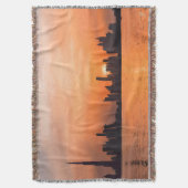 Couverture Coucher de soleil sur une ville balnéaire - aquare (devant Vertical)