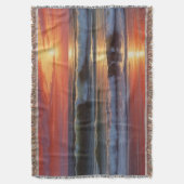 Couverture Coucher Rouge Océan Peinture de paysage marin (devant Vertical)