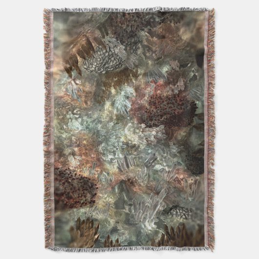 Couverture Couches de cristaux Brown coupées (devant Vertical)