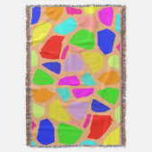 Couverture Couleur arc-en-ciel Giraffe Texture lancer couvert (devant Vertical)