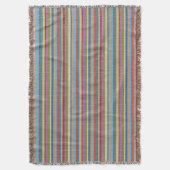 Couverture Couleur de Knit multi-couleur look Motif rayé conf (devant Vertical)