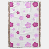Couverture Couleur fleurie rose pâle Motif (devant Vertical)