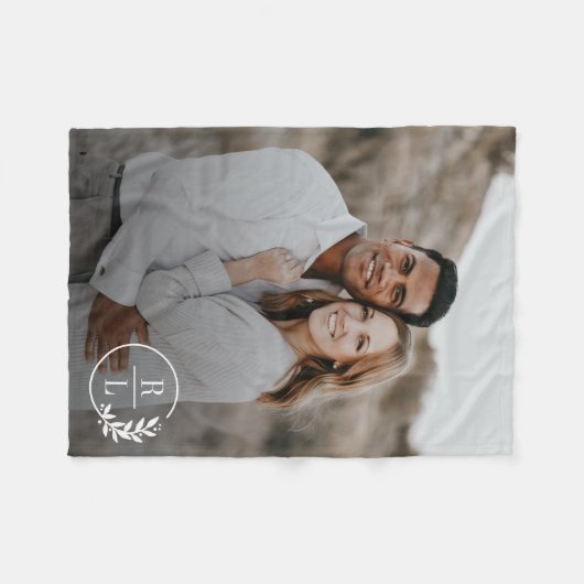 Couverture couleur modifiable du monogramme de cou (Devant (Horizontal))