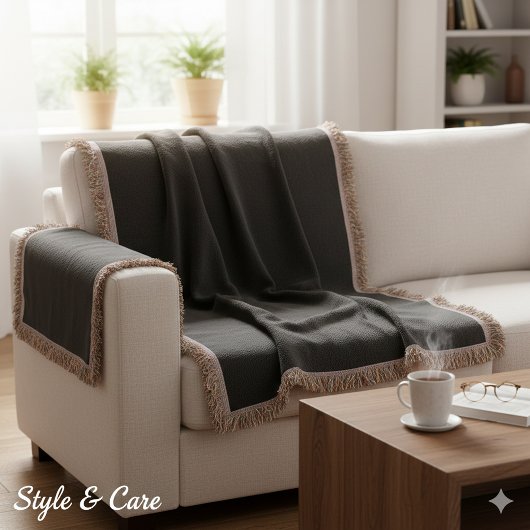 Couverture Couleur noire solide personnalisée