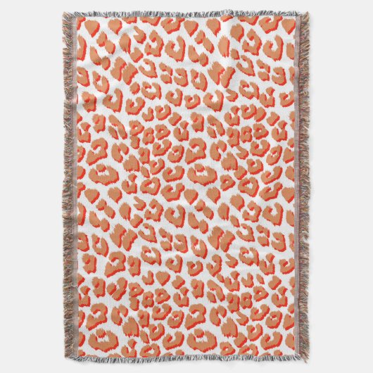 Couverture Couleur orange et Empreinte de léopard blanc (devant Vertical)