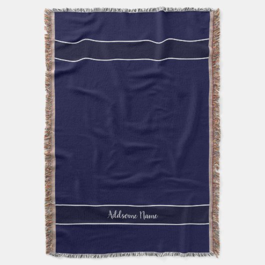 Couverture Couleur solide Moderne Marine Bleu élégant (devant Vertical)