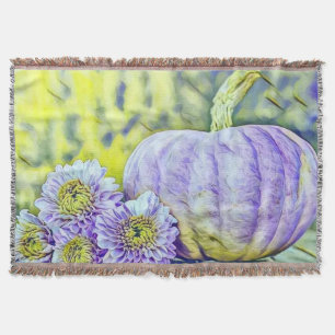 Couverture Couleurs de chute vintage citrouilles de chute aqu
