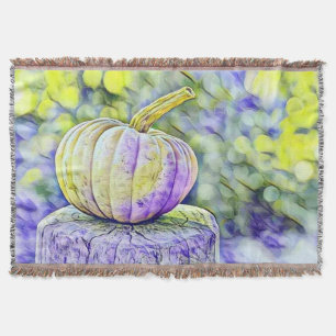 Couverture Couleurs de chute vintage citrouilles de chute aqu
