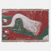 Couverture Couleurs de Noël Design Marbre Liquide Festif (Devant)