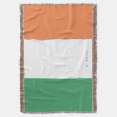 Couverture Couleurs d'Irlande Drapeau Ajouter votre nom (devant Vertical)