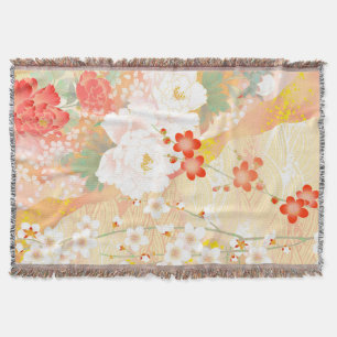Couverture Couleurs douces florales japonaises d'accent