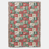 Couverture Country patchwork christmas pattern (devant Vertical)