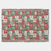 Couverture Country patchwork christmas pattern (Devant)