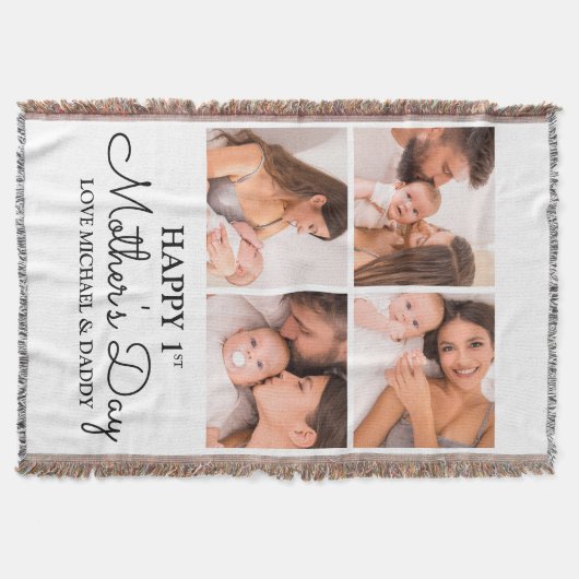 Couverture Coupe photo moderne Happy First Mothers Day (Devant)