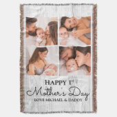 Couverture Coupe photo moderne Happy First Mothers Day (devant Vertical)