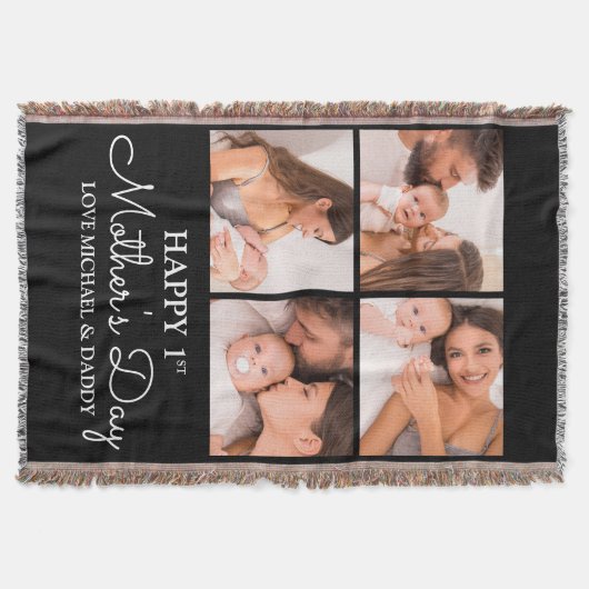 Couverture Coupe photo moderne Happy First Mothers Day (Devant)