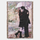 Couverture Couple en amour S'embrasser dans la pluie Art Abst (devant Vertical)