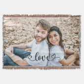 Couverture Couple Love Modern Anniversary Photo Woven (Devant)