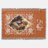 Couverture Couples romantiques Photo brûlée Orange 50 Anniver (Devant)