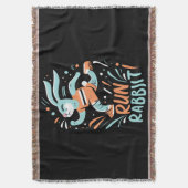 Couverture courir lapin marathon coureur lapin mignon (devant Vertical)