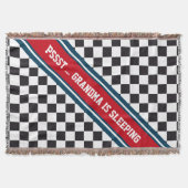 Couverture Course de voiture / Motif d'échecs + votre backgr. (Devant)