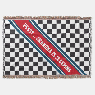 Couverture Course de voiture / Motif d'échecs + votre backgr.