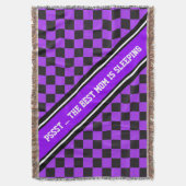 Couverture Course de voiture / Motif d'échecs + votre backgr. (devant Vertical)